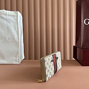 Gucci Horsebit Web Zip Around Wallet In Sand and Brown GG Canvas 867124 - 19.5x11x3cm - 4