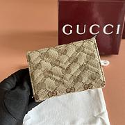 Gucci GG Marmont Small Wallet Sand and Brown GG Canvas 773427 - 11.5x8x3cm - 4
