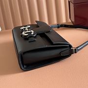 Gucci Horsebit Ristretto Medium Shoulder Bag In Black Leather - 26x14.5x4.5cm - 2