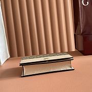 Gucci Bi-Colour GG Marmont Wallet On Chain Pink Leather 497985 - 20x12.5x4cm - 6