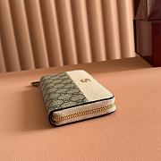 Gucci Bi-Color GG Marmont Zip Around Wallet In Pink Leather 456117 - 19x10x2.5cm - 6