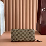 Gucci Bi-Color GG Marmont Zip Around Wallet In Pink Leather 456117 - 19x10x2.5cm - 5