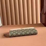 Gucci Bi-Color GG Marmont Zip Around Wallet In Pink Leather 456117 - 19x10x2.5cm - 3