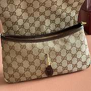 Gucci Aperitivo Medium Shoulder Bag Sand and Brown GG Canvas 866720 - 26x14.5x3.5cm - 4
