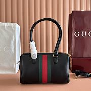 Gucci Borsetto Medium Boston Bag Black Leather 866732 - 28x15x10cm - 2