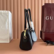 Gucci Borsetto Medium Boston Bag Black Leather 866732 - 28x15x10cm - 4