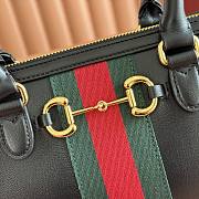 Gucci Borsetto Medium Boston Bag Black Leather 866732 - 28x15x10cm - 6