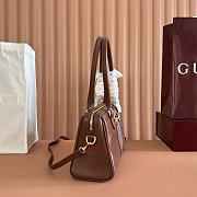 Gucci Borsetto Medium Boston Bag Brown Leather 866732 - 28x15x10cm - 2