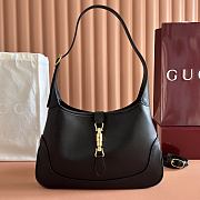 Gucci Jackie 1961 Medium Shoulder Bag Black Leather 863136 - 31.5x22x4.5cm - 1