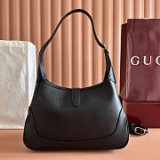 Gucci Jackie 1961 Medium Shoulder Bag Black Leather 863136 - 31.5x22x4.5cm - 6