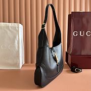Gucci Jackie 1961 Medium Shoulder Bag Black Leather 863136 - 31.5x22x4.5cm - 4