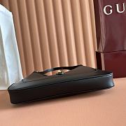 Gucci Jackie 1961 Medium Shoulder Bag Black Leather 863136 - 31.5x22x4.5cm - 3