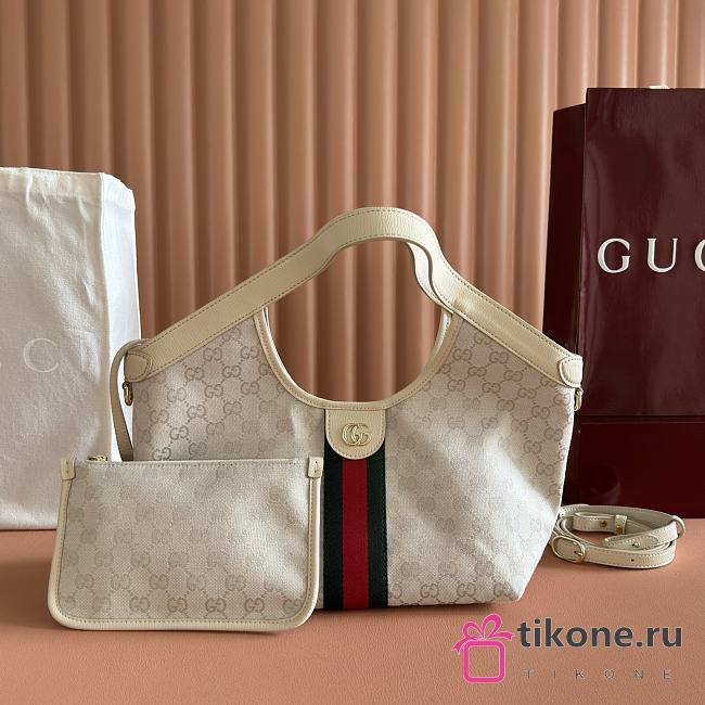 Gucci Giglio Small Tote Bag Ivory GG Canvas 860845 - 25x20x15cm - 1