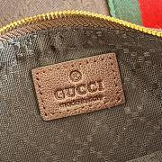 Gucci Giglio Small Tote Bag Dark Brown GG Canvas 860845 - 25x20x15cm - 2