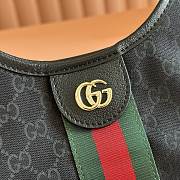 Gucci Giglio Small Tote Bag Black GG Canvas 860845 - 25x20x15cm - 2