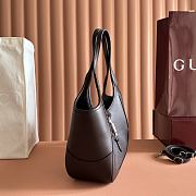 Gucci Mercato Small Tote Bag Dark Brown Leather 866646 - 26x23x11cm - 5