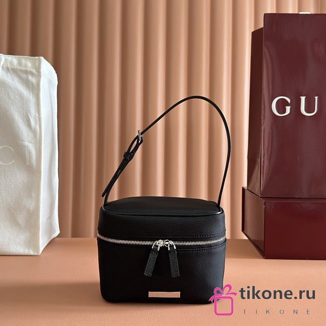 Gucci Tag Mini Bag Black GG Canvas - 26x14.5x4.5cm - 1