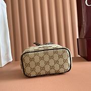 Gucci Tag Mini Bag Sand and Brown GG Canvas - 26x14.5x4.5cm - 5