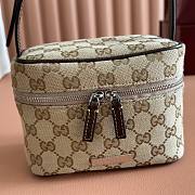 Gucci Tag Mini Bag Sand and Brown GG Canvas - 26x14.5x4.5cm - 2