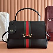Gucci Paparazzo Large Top Handle Bag Black Leather 875019 - 37x29x13cm - 1