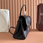 Gucci Paparazzo Large Top Handle Bag Black Leather 875019 - 37x29x13cm - 3