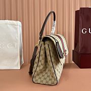 Gucci Paparazzo Large Top Handle Bag Sand and Brown GG Canvas 875019 - 37x29x13cm - 3