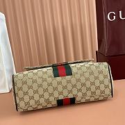 Gucci Paparazzo Medium Top Handle Bag Sand and Brown GG Canvas 875018 - 32x24x17cm - 5