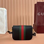 Gucci Horsebit 1955 Small Shoulder Bag Black Leather 866762 - 21x14.5x5.5cm - 2