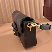 Gucci Horsebit 1955 Small Shoulder Bag Dark Brown Leather 866762 - 21x14.5x5.5cm - 2
