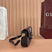 Gucci Horsebit 1955 Small Shoulder Bag Dark Brown Leather 866762 - 21x14.5x5.5cm - 5