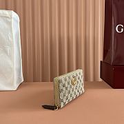 Gucci GG Marmont Zip Around Wallet Sand and Brown GG Canvas 443123 - 19x10.5x2cm - 6