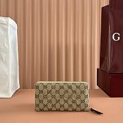 Gucci GG Marmont Zip Around Wallet Sand and Brown GG Canvas 443123 - 19x10.5x2cm - 5