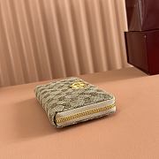 Gucci GG Marmont Zip Around Wallet Sand and Brown GG Canvas 443123 - 19x10.5x2cm - 2