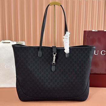 Gucci Jackie Large Tote Bag Black GG Canvas ‎867014 - 55x37x14.5cm