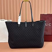 Gucci Jackie Large Tote Bag Black GG Canvas ‎867014 - 55x37x14.5cm - 3