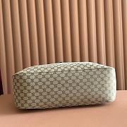 Gucci Jackie Large Tote Bag Sand and Brown GG Canvas ‎867014 - 55x37x14.5cm - 6