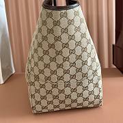 Gucci Mercato Large Tote Bag Sand and Brown GG Canvas 870693 - 40x26.5x18cm - 6