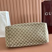 Gucci Mercato Large Tote Bag Sand and Brown GG Canvas 870693 - 40x26.5x18cm - 4
