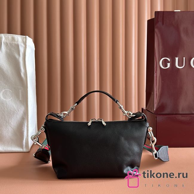 Gucci Brera Small Crossbody Bag Black Leather ‎871595 - 25.5x14x8cm - 1