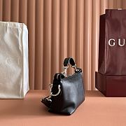 Gucci Brera Small Crossbody Bag Black Leather ‎871595 - 25.5x14x8cm - 6