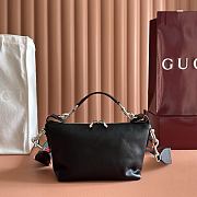 Gucci Brera Small Crossbody Bag Black Leather ‎871595 - 25.5x14x8cm - 5