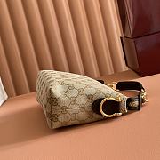 Gucci Brera Small Crossbody Bag Sand and Brown GG Canvas ‎871595 - 25.5x14x8cm - 4
