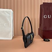 Gucci Jackie Small Shoulder Bag Black Leather ‎867156 - 21.5x11.5x2cm - 3