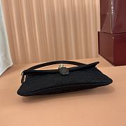 Gucci Jackie Small Shoulder Bag Black GG Canvas ‎867156 - 21.5x11.5x2cm - 6