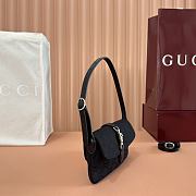 Gucci Jackie Small Shoulder Bag Black GG Canvas ‎867156 - 21.5x11.5x2cm - 2