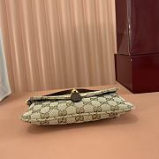 Gucci Jackie Small Shoulder Bag Sand and Brown GG Canvas ‎867156 - 21.5x11.5x2cm - 5