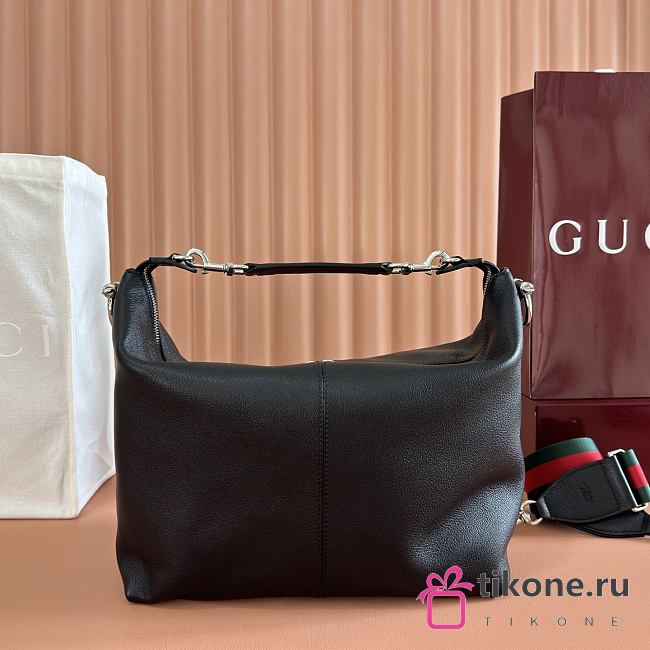 Gucci Brera Medium Crossbody Bag Black Leather 866938 - 33x27x15cm - 1
