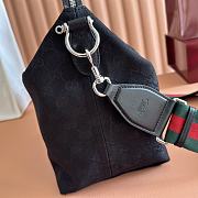 Gucci Brera Medium Crossbody Bag Black GG Canvas 866938 - 33x27x15cm - 3