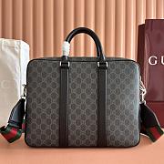 Gucci Porter Large Briefcase Black GG Monogram Coated Fabric 860871 - 36x29x6.5cm - 3