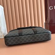Gucci Porter Large Briefcase Black GG Monogram Coated Fabric 860871 - 36x29x6.5cm - 4
